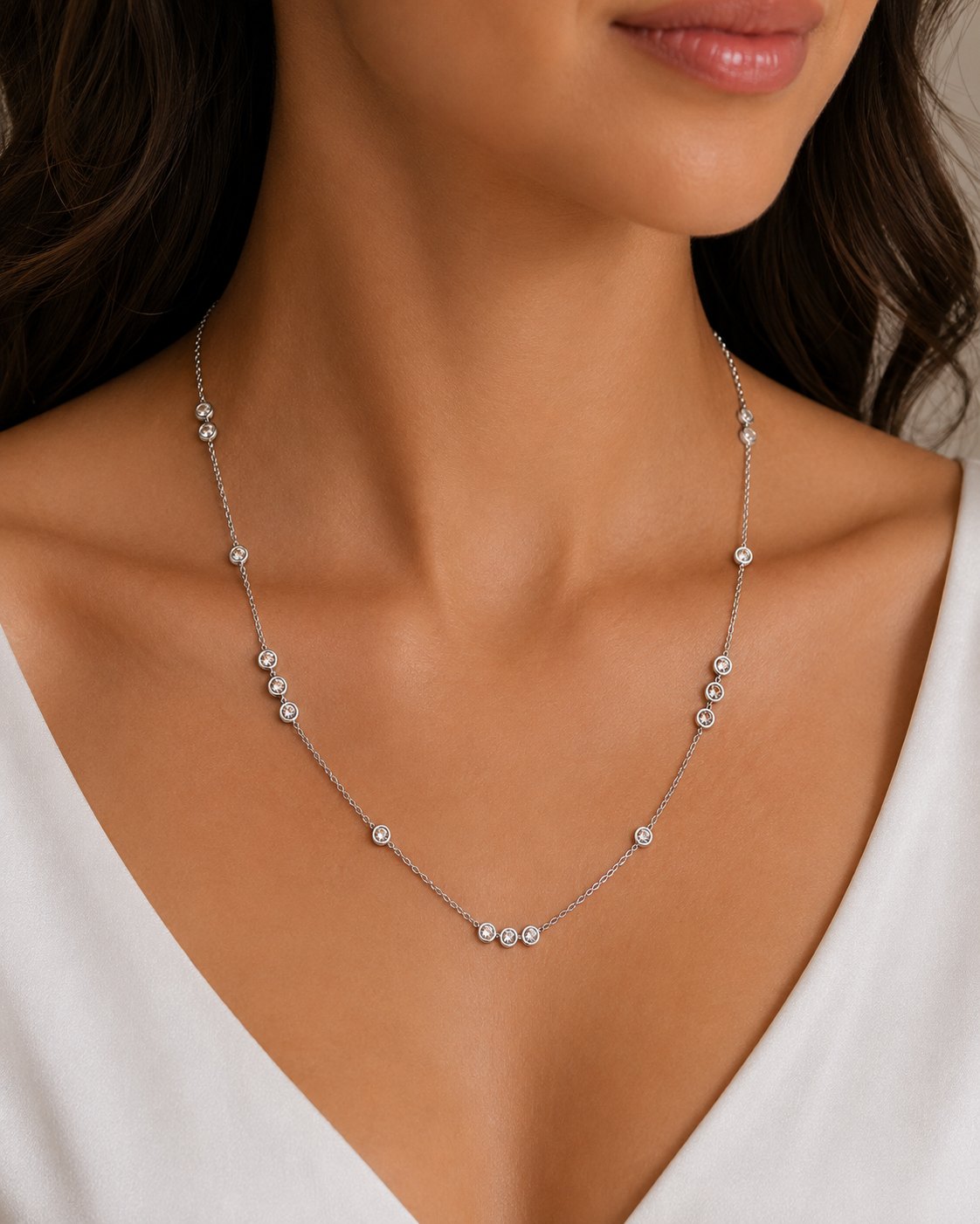 18" Diamond By Yard Necklace